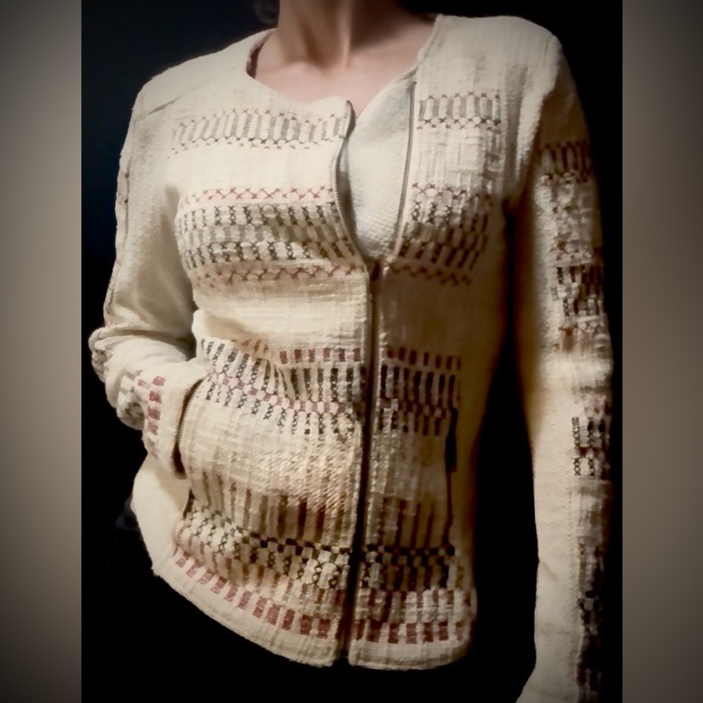 Lucky Brand Embroidered Patterned Women's Jacket